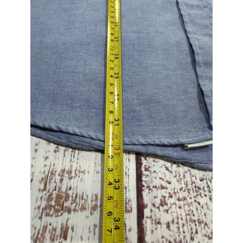 Vintage Munsingwear Denim Button Up Shirt Men's Size 17 34/35 Long Sleeve USA - Picture 5 of 7